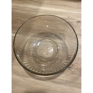 Pyrex Clear Glass 8.5” Ribbed Bowl 10 Cup 2.5 L #7403-S